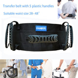 Gait Belt Transfer Belt with Plastic Handles-Medical Nursing Safety Patient Assist for Occupational & Physical Therapy, Seniors with Metal Buckle 55"