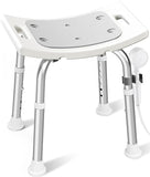 HOMLAND Adjustable Shower Chair – Safe & Comfortable Bath Seat for Elderly and Disabled (400 lbs)