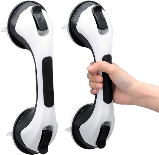 TAILI Suction Grab Bars for Bathtubs & Showers – 2-Pack Heavy-Duty Safety Handles for Seniors (240 lbs each)