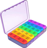 Daviky Pill Organizer – 4 Times a Day Large 7-Day Medicine Case with Removable Containers