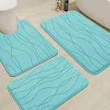 YIHOUSE 5-Piece Memory Foam Bathroom Rug Set – Ultra-Soft, Absorbent & Non-Slip Bath Mats