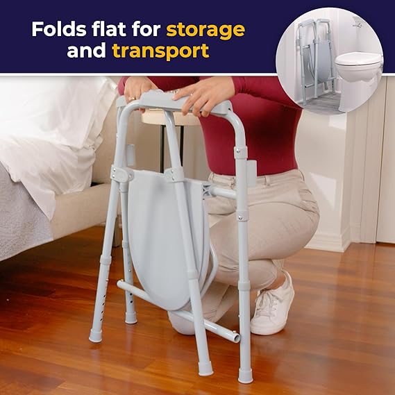 Drive Medical 3-in-1 Folding Commode Chair – Safe, Durable & Portable Drive Medical 3-in-1 Folding Commode Chair – Safe, Durable & Portable