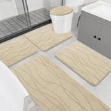 YIHOUSE 5-Piece Memory Foam Bathroom Rug Set – Ultra-Soft, Absorbent & Non-Slip Bath Mats