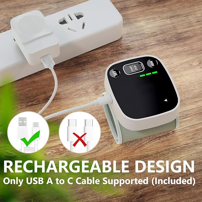 Oklar Rechargeable Wrist Blood Pressure Monitor – Dual User, LED Display, Voice Broadcast Oklar Rechargeable Wrist Blood Pressure Monitor – Dual User, LED Display, Voice Broadcast