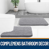 OLANLY Extra Soft Chenille Bathroom Rug – Quick-Dry, Non-Slip, Machine Washable Bath Mat