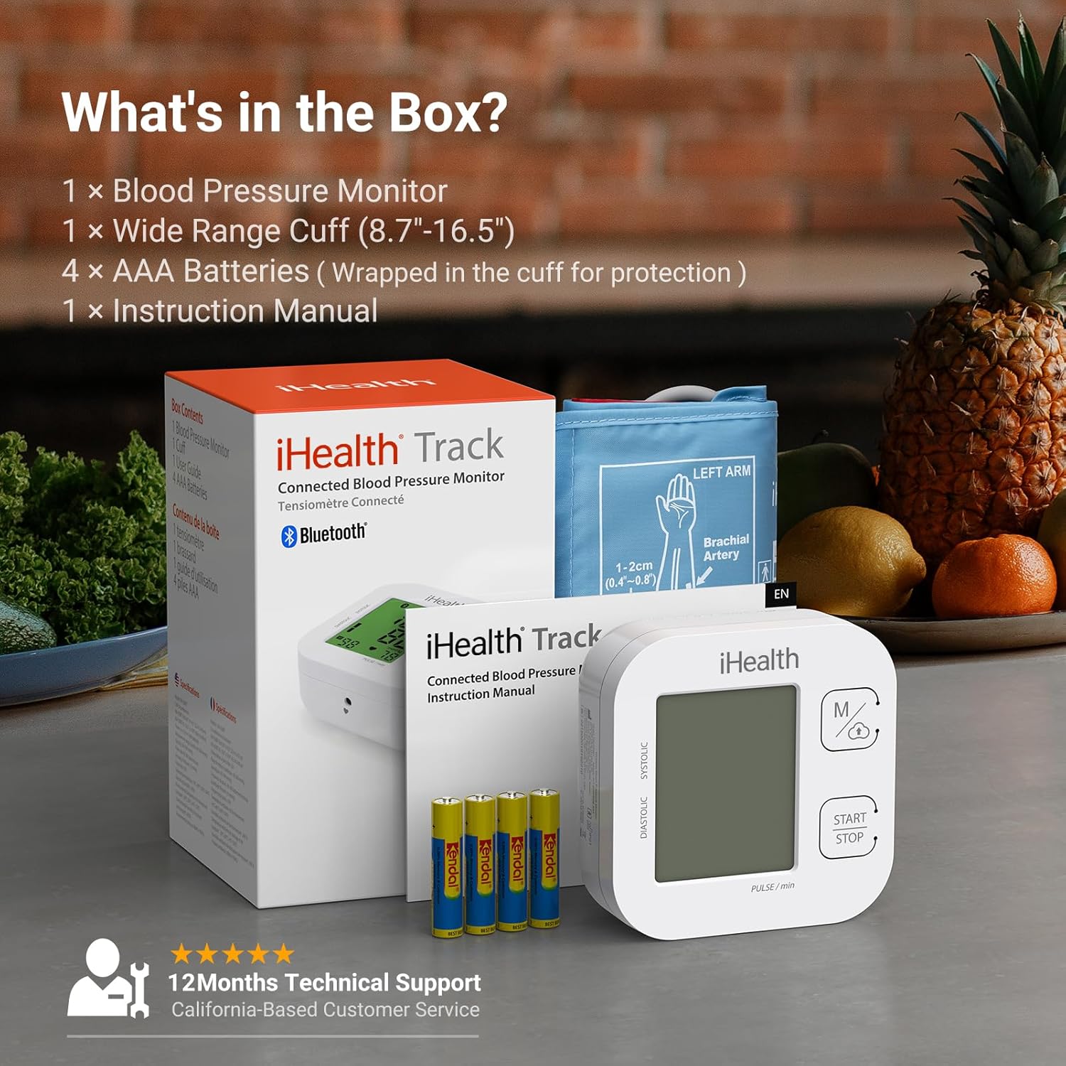 iHealth Track Smart Upper Arm Blood Pressure Monitor iHealth Track Smart Upper Arm Blood Pressure Monitor