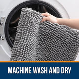 OLANLY Extra Soft Chenille Bathroom Rug – Quick-Dry, Non-Slip, Machine Washable Bath Mat