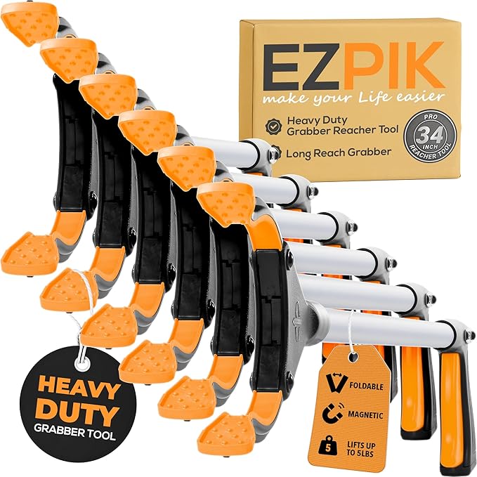 EZPIK Pro 43" Foldable Grabber Reacher Tool EZPIK Pro 43" Foldable Grabber Reacher Tool