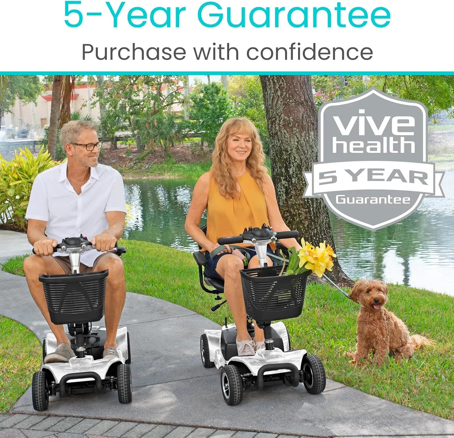 Vive 4 Wheel Mobility Scooter – Electric Powered, Compact & Heavy Duty for Adults Vive 4 Wheel Mobility Scooter – Electric Powered, Compact & Heavy Duty for Adults