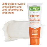 Medline Remedy Essentials Zinc Oxide Skin Protectant Paste – 4 oz Tube