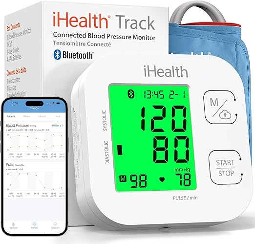 iHealth Track Smart Upper Arm Blood Pressure Monitor iHealth Track Smart Upper Arm Blood Pressure Monitor