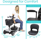 Vive 4 Wheel Mobility Scooter – Electric Powered, Compact & Heavy Duty for Adults