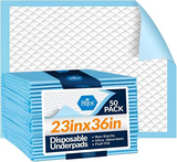 MED PRIDE Disposable Chux Pads 23in x 36in – Super Absorbent Bed Pads for Adult Incontinence