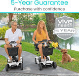Vive 4 Wheel Mobility Scooter – Electric Powered, Compact & Heavy Duty for Adults