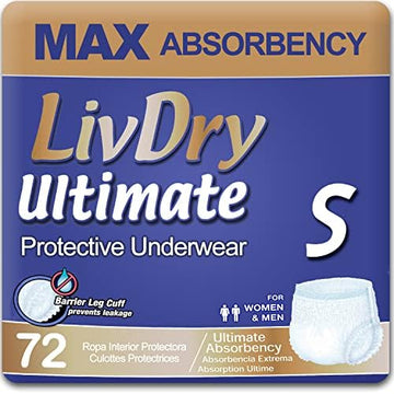 LivDry Ultimate Incontinence Underwear – Maximum Absorbency, All-Day Confidence