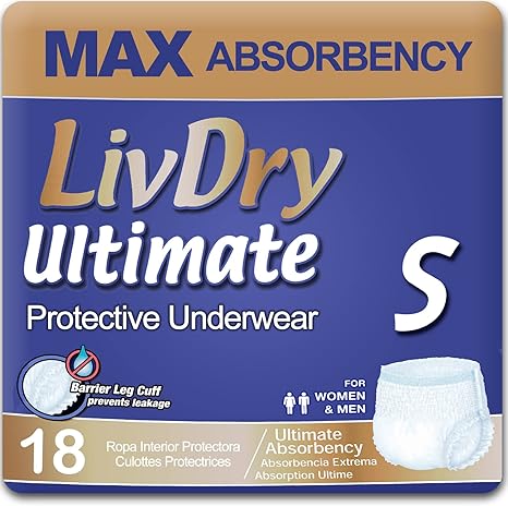 LivDry Ultimate Incontinence Underwear – Maximum Absorbency, All-Day Confidence