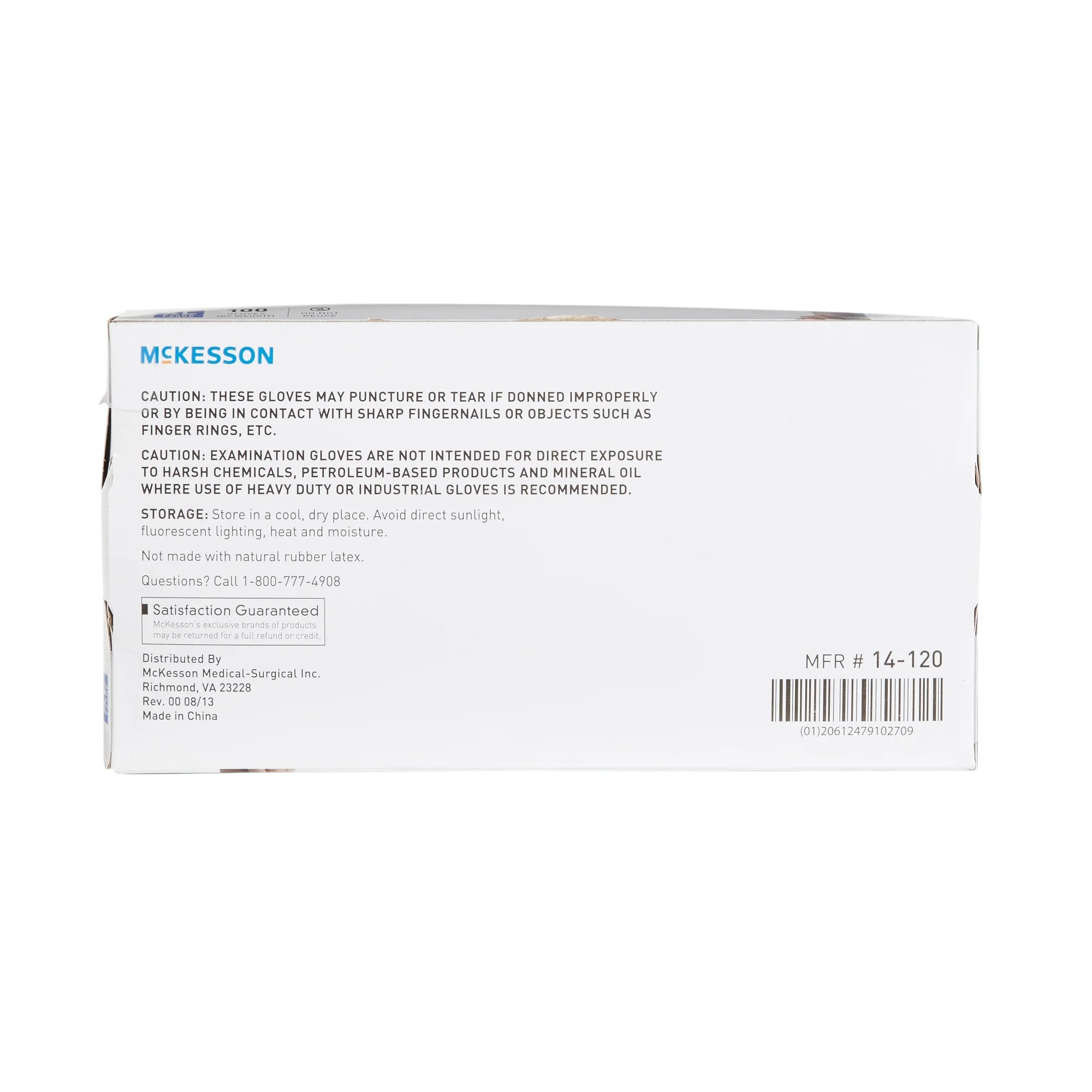 Vinyl Exam Gloves, Powder-Free, Disposable Medical Glove - XL, 100 Count, 1 Box