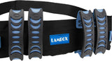 Gait Belt Walking Transfer Belt with 6 Plastic Padded Caregiver Handles and Quick Release Buckle for Patient,Elderly Physical Therapy(6 Blue Handles with Plastic Buckle 54")