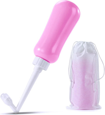 Portable Bidet Travel Large Capacity 15.8Oz Personal Toilet Handheld Pink