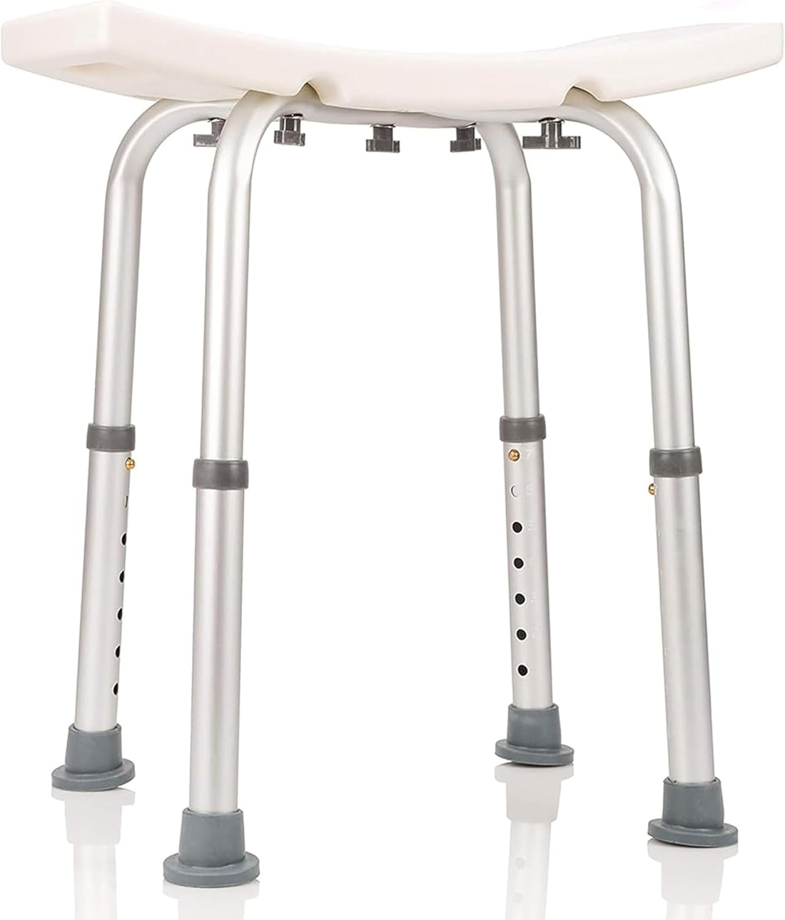 Dr Maya’S Adjustable Shower Chair with Free Grab Bar | Plastic Chair Bath Seat, Bathroom Chair | Shower Stool for inside Shower | Handicap Shower Chair | inside Shower Seat Bench, 300 Lb Capacity