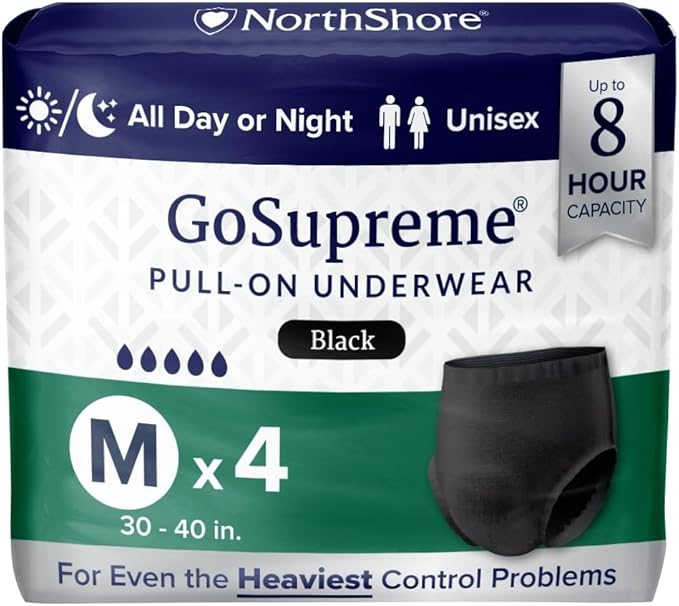 NorthShore GoSupreme Overnight Incontinence Underwear – Maximum Nighttime Protection