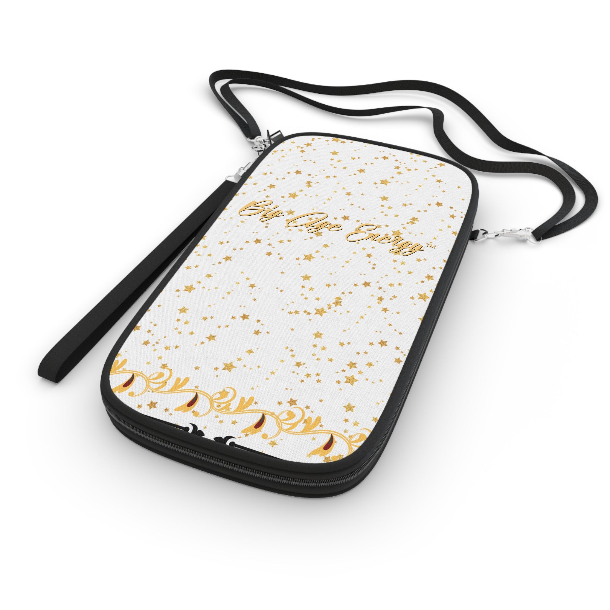 Elegant Starry Passport Wallet - Travel Accessory, Gift for Travelers, Passport Holder, Voyage Essential, Gold Foil Design