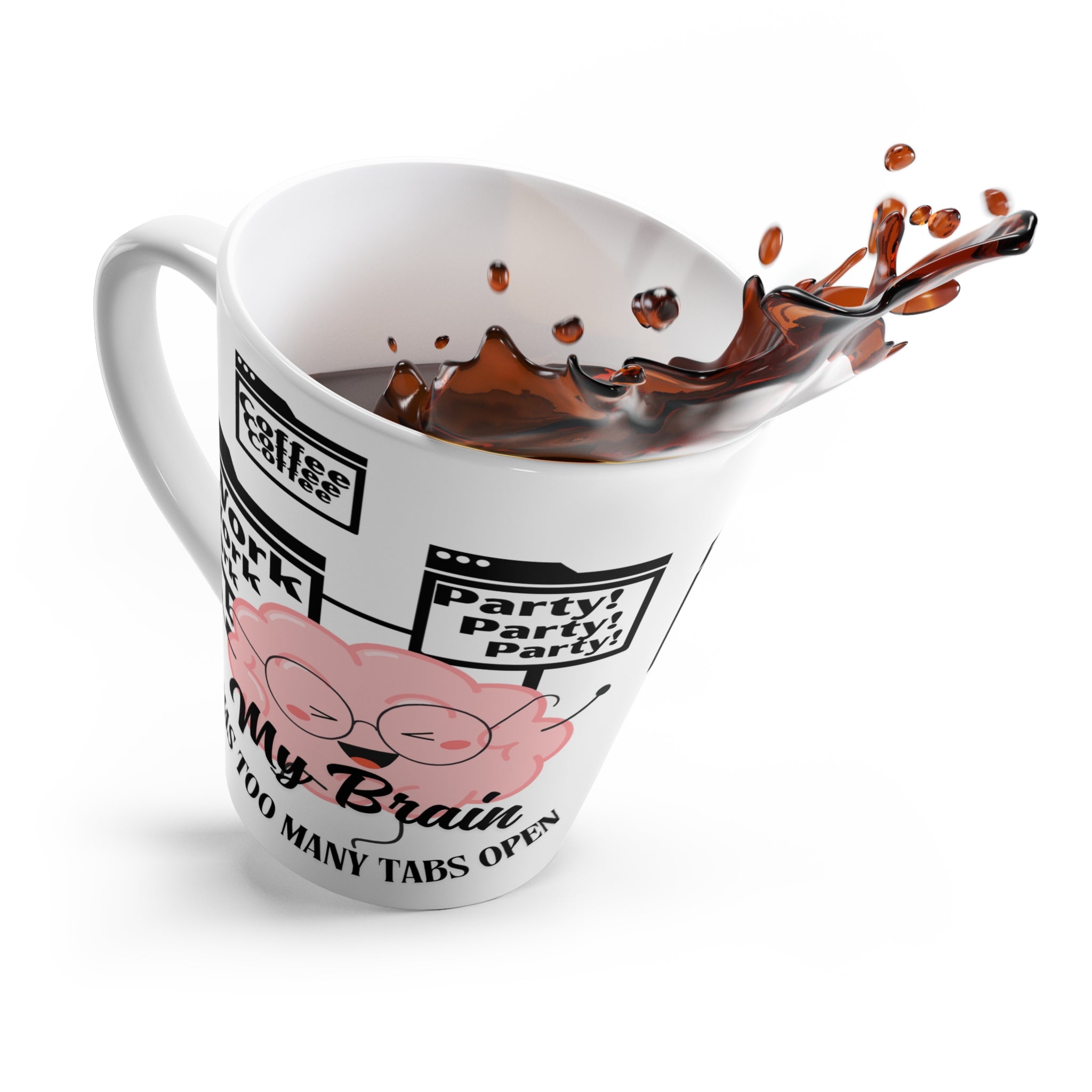 Many Tabs Open - Latte Mug