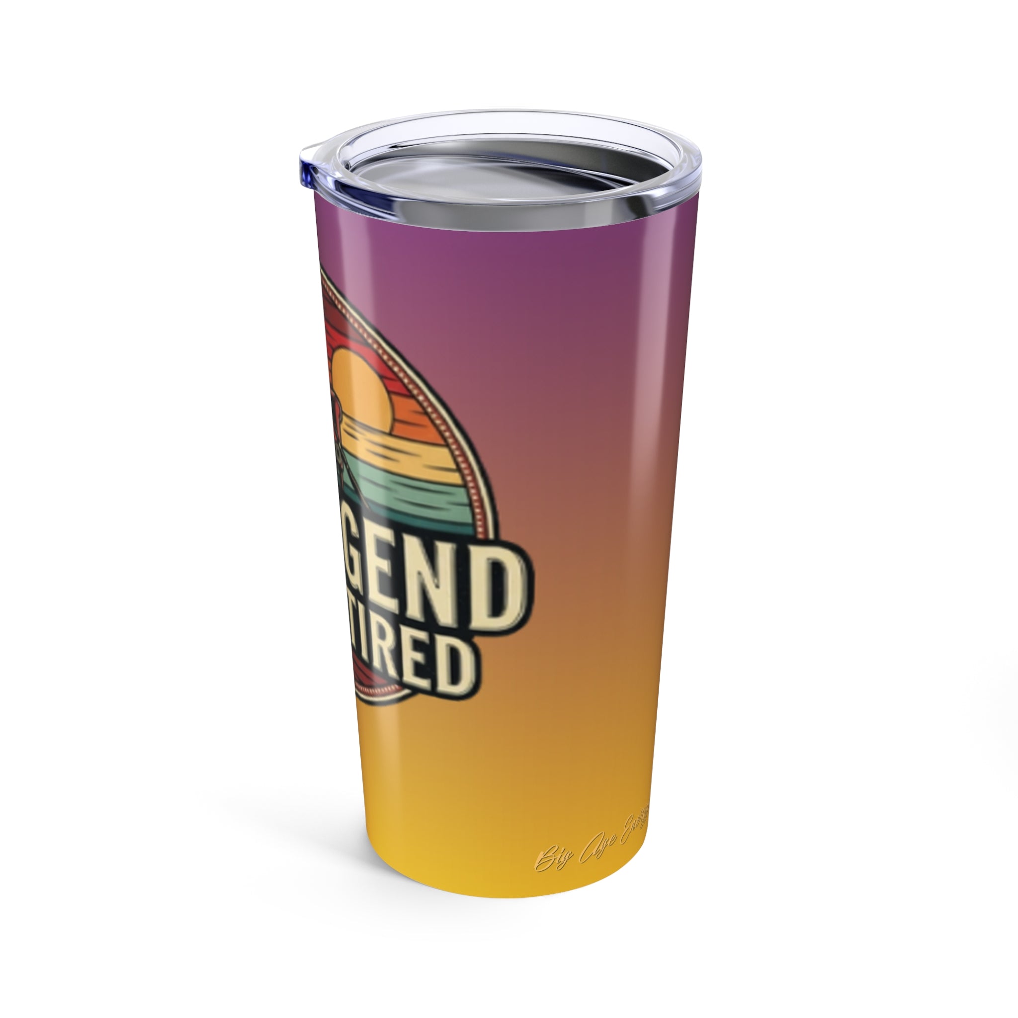 The Legend Has Retired Tumbler - Big Age Energy
