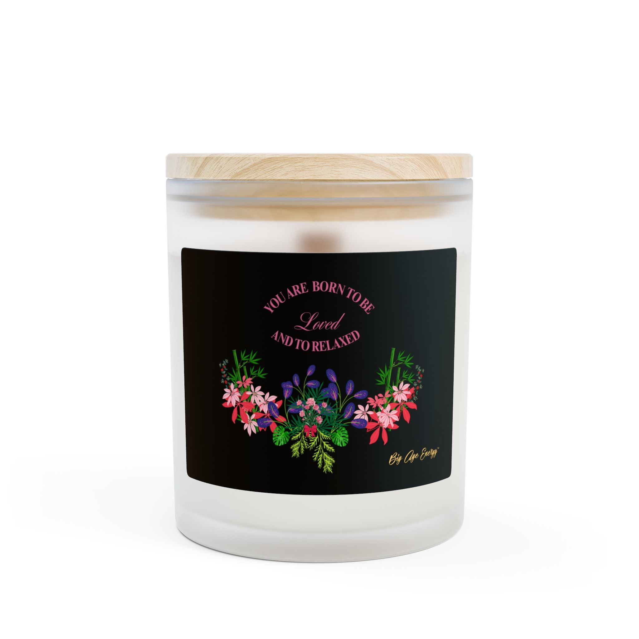 Frosted Glass Candle, 11oz