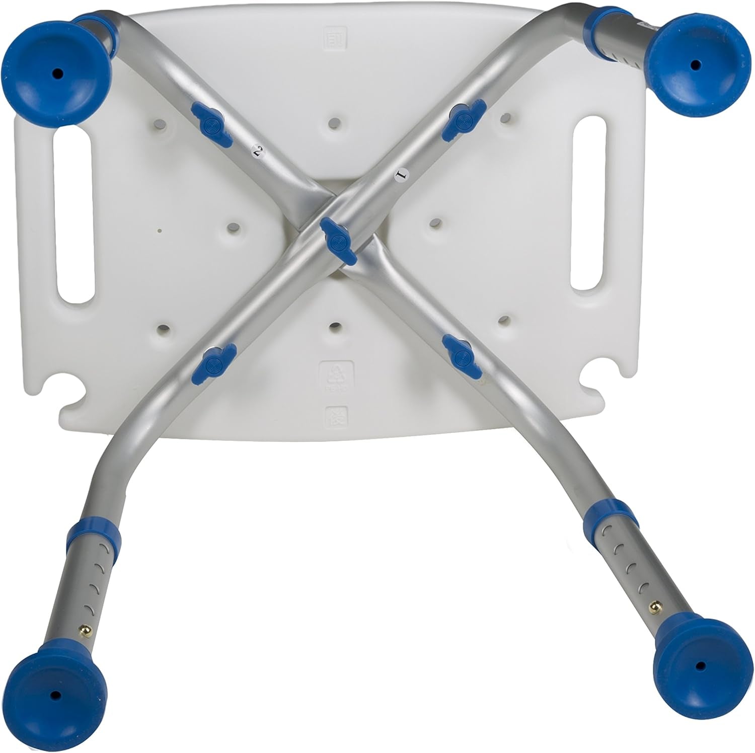 Bathroom Bench Shower Chair Safety Seat, Adjustable Grip Traction, Portable Medical Senior Aid, Foam Padded