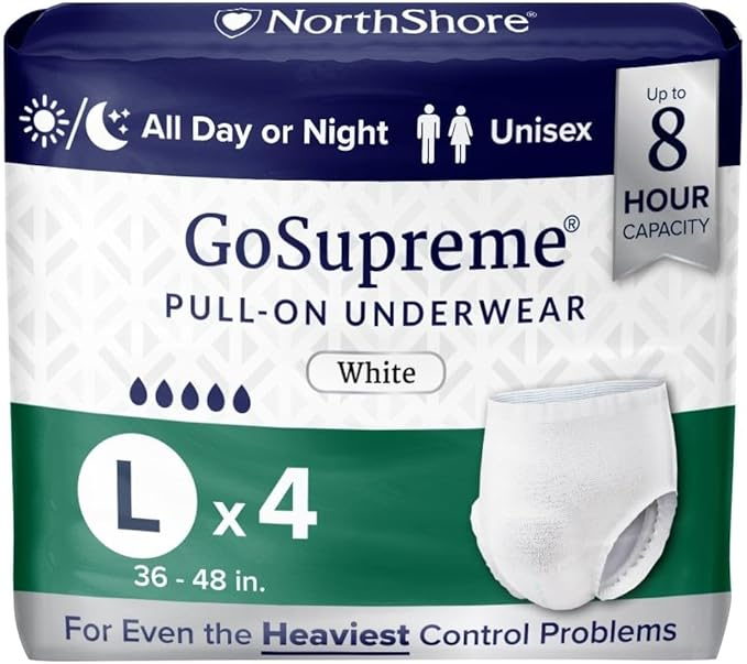 NorthShore GoSupreme Overnight Incontinence Underwear – Maximum Nighttime Protection