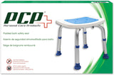 Bathroom Bench Shower Chair Safety Seat, Adjustable Grip Traction, Portable Medical Senior Aid, Foam Padded