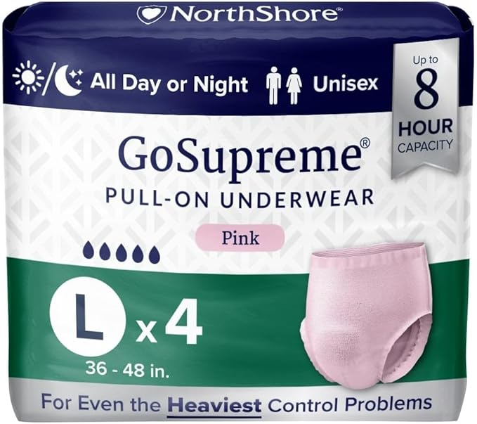 NorthShore GoSupreme Overnight Incontinence Underwear – Maximum Nighttime Protection