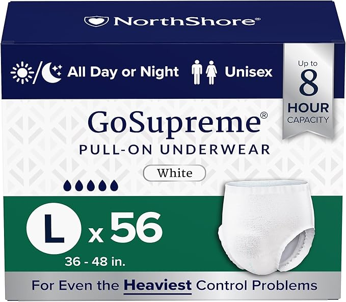 NorthShore GoSupreme Overnight Incontinence Underwear – Maximum Nighttime Protection