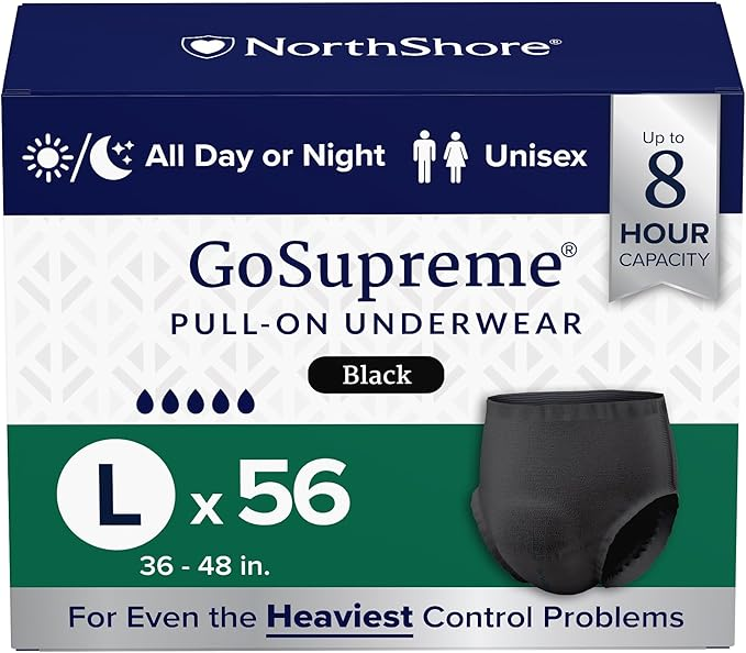 NorthShore GoSupreme Overnight Incontinence Underwear – Maximum Nighttime Protection