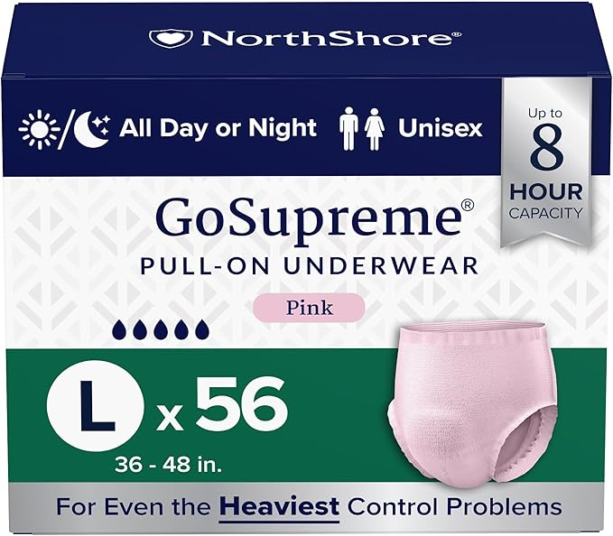 NorthShore GoSupreme Overnight Incontinence Underwear – Maximum Nighttime Protection