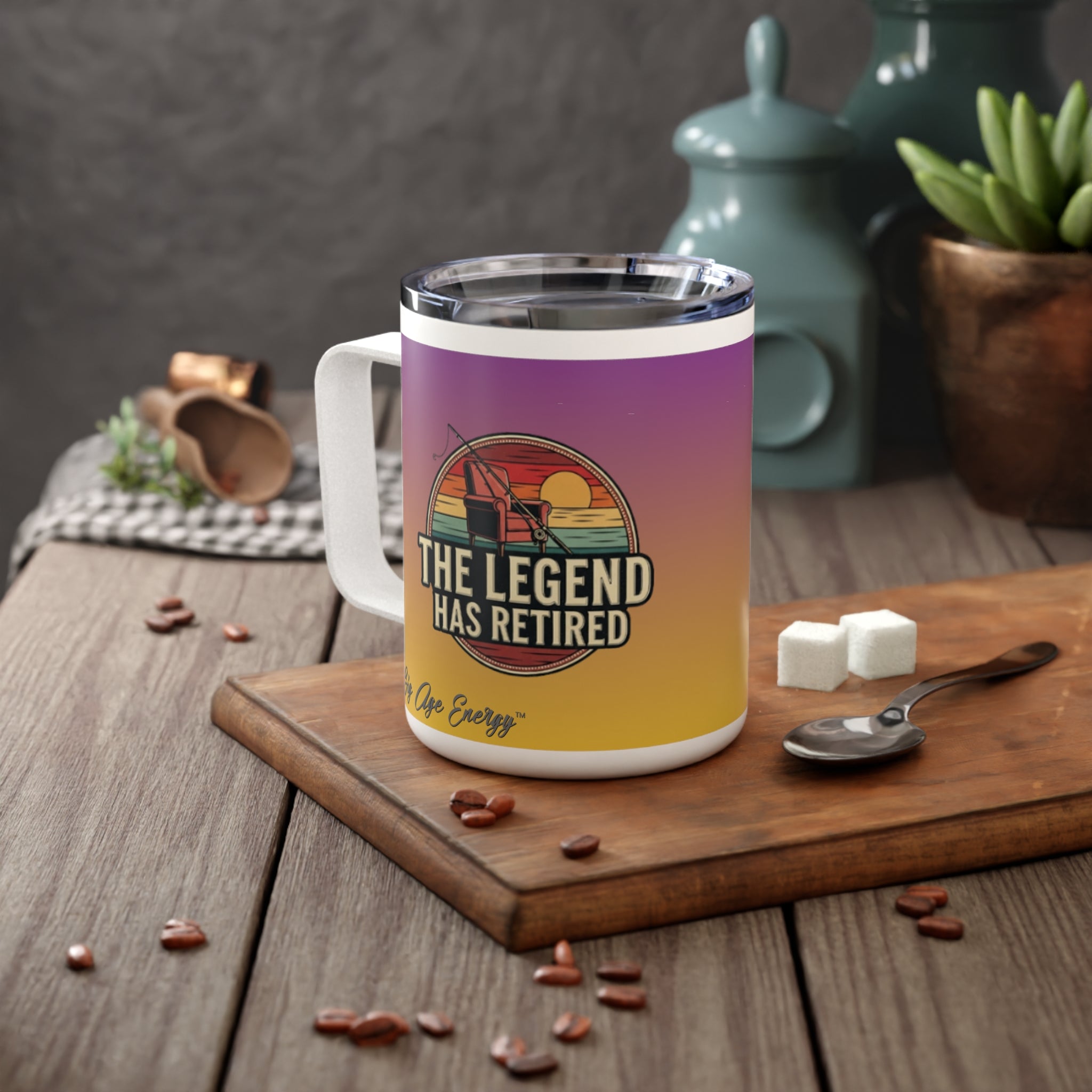 Retired Legend Insulated Coffee Mug | Cool Gifts for Fishing Enthusiasts | Beach Vibe Travel Cup | Unique Retirement Present | Fun [...]