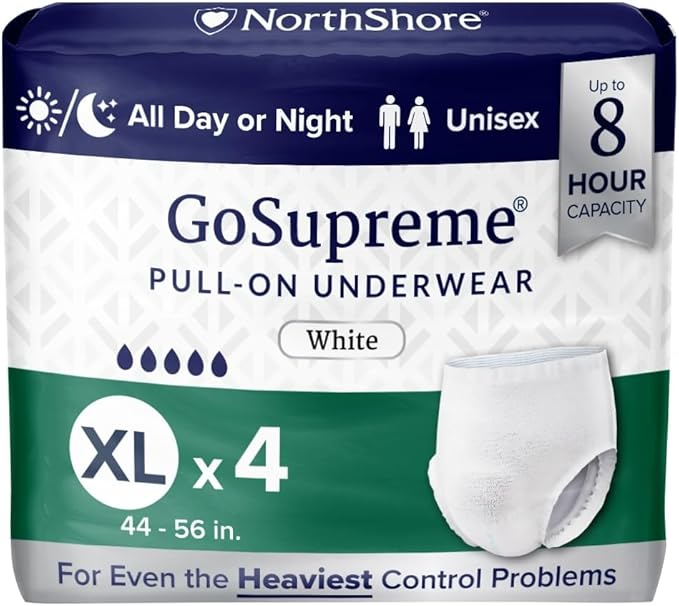 NorthShore GoSupreme Overnight Incontinence Underwear – Maximum Nighttime Protection