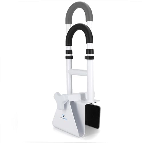 Vaunn Medical Bathtub Handle Grab Bar – Adjustable Safety Rail for Seniors (300 lbs)