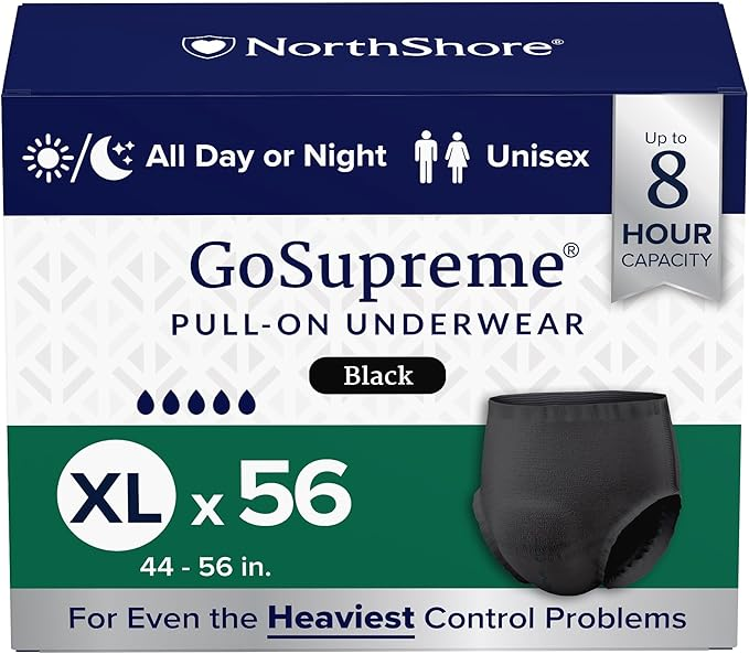 NorthShore GoSupreme Overnight Incontinence Underwear – Maximum Nighttime Protection