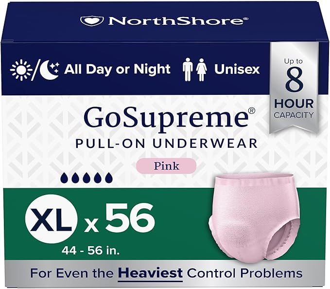 NorthShore GoSupreme Overnight Incontinence Underwear – Maximum Nighttime Protection