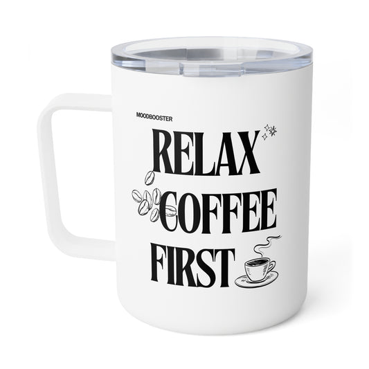 Coffee Mug Insulated 10oz Clear & Concise Key Features