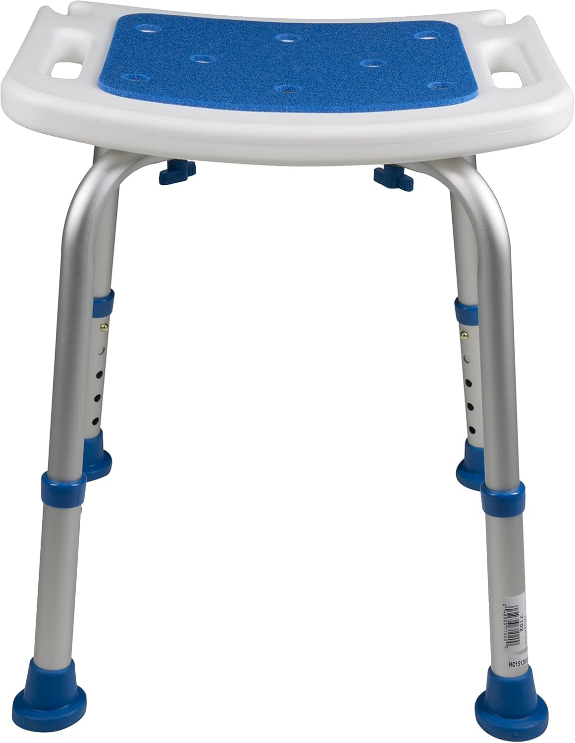 Bathroom Bench Shower Chair Safety Seat, Adjustable Grip Traction, Portable Medical Senior Aid, Foam Padded