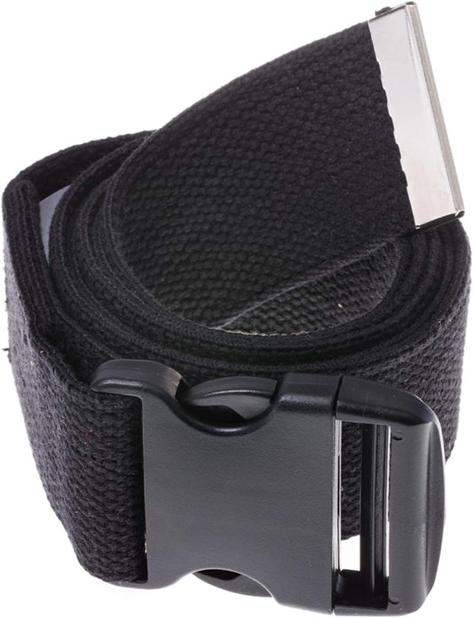 Gait Belt 54Inch - Transfer and Walking Assistance with Quick Release Buckle for Caregiver Nurse Therapist 2 Inches(Black)