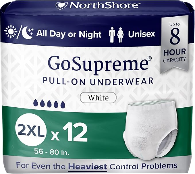 NorthShore GoSupreme Overnight Incontinence Underwear – Maximum Nighttime Protection
