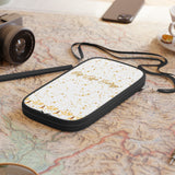 Elegant Starry Passport Wallet - Travel Accessory, Gift for Travelers, Passport Holder, Voyage Essential, Gold Foil Design