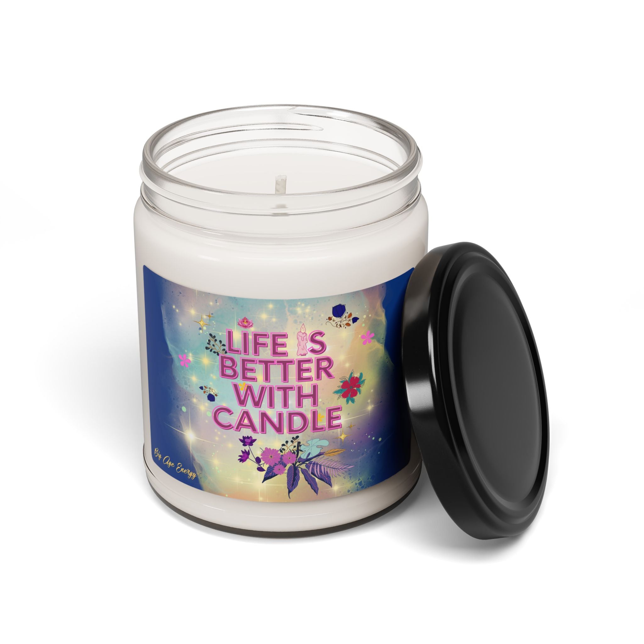 Life is Better with Candle - Scented Soy Candle, Cozy Home Decor, Aromatherapy Gift, Relaxation, Unique Gift Idea, Self-Care Must-Have