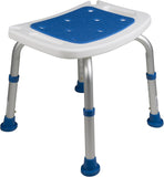 Bathroom Bench Shower Chair Safety Seat, Adjustable Grip Traction, Portable Medical Senior Aid, Foam Padded