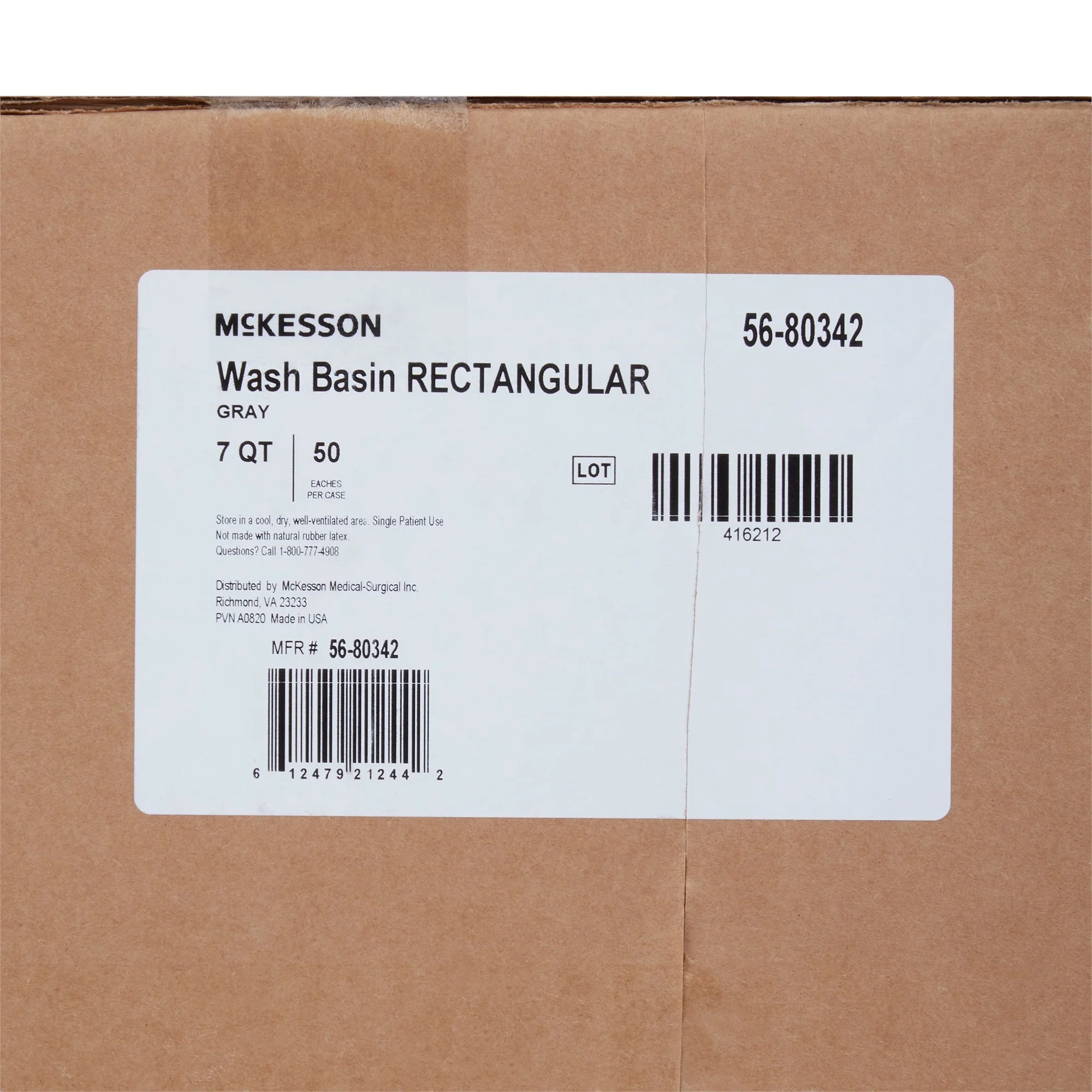 Wash Basin for Limb Soaking - Disposable Plastic Bin, 7 Qt, 50 Ct