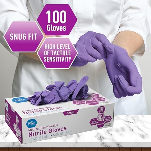 MedPride Powder-Free Nitrile Exam Gloves – Large, 100 Count (Pack of 10)
